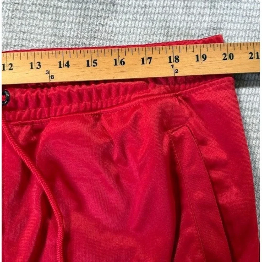 Ecko Function Mens 2XL Red Track‎ Pants Silver Graphic Polyester Joggers 40X30